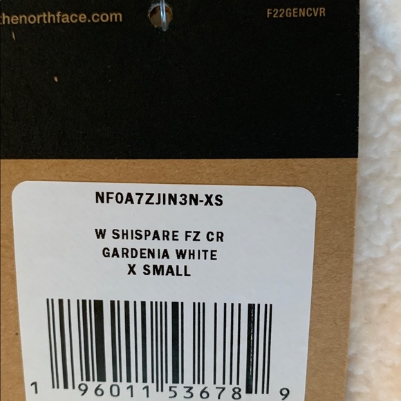 The North Face Ivory Cream Off White Fleece Jacket Full Zip - Picture 2 of 6